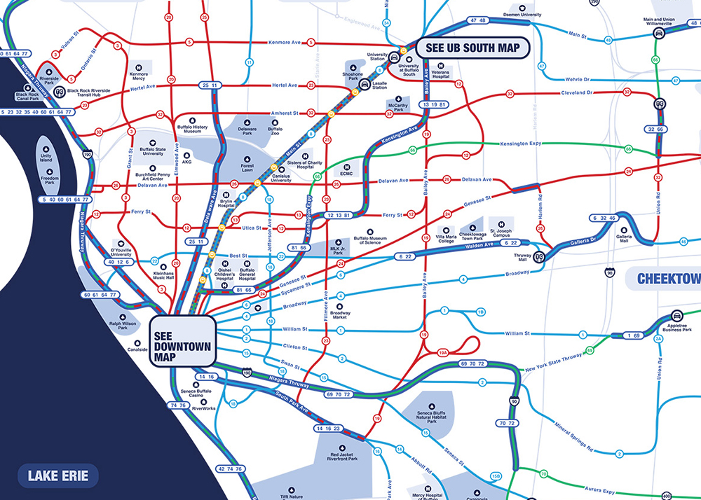 City of Buffalo and Erie County Map thumbnail