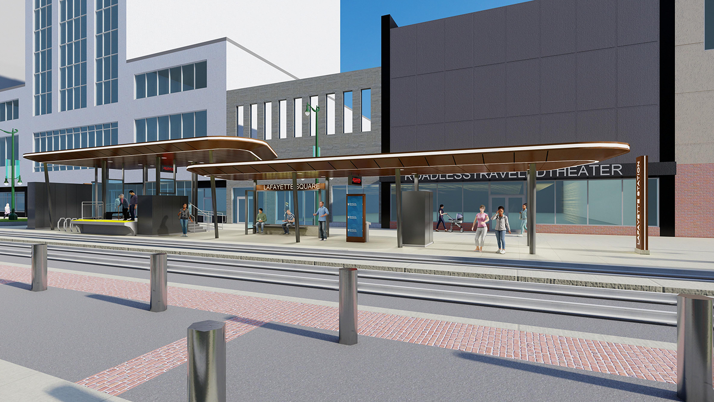 Lafayette Station redesign rendering