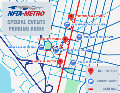 Map of ramps and stations