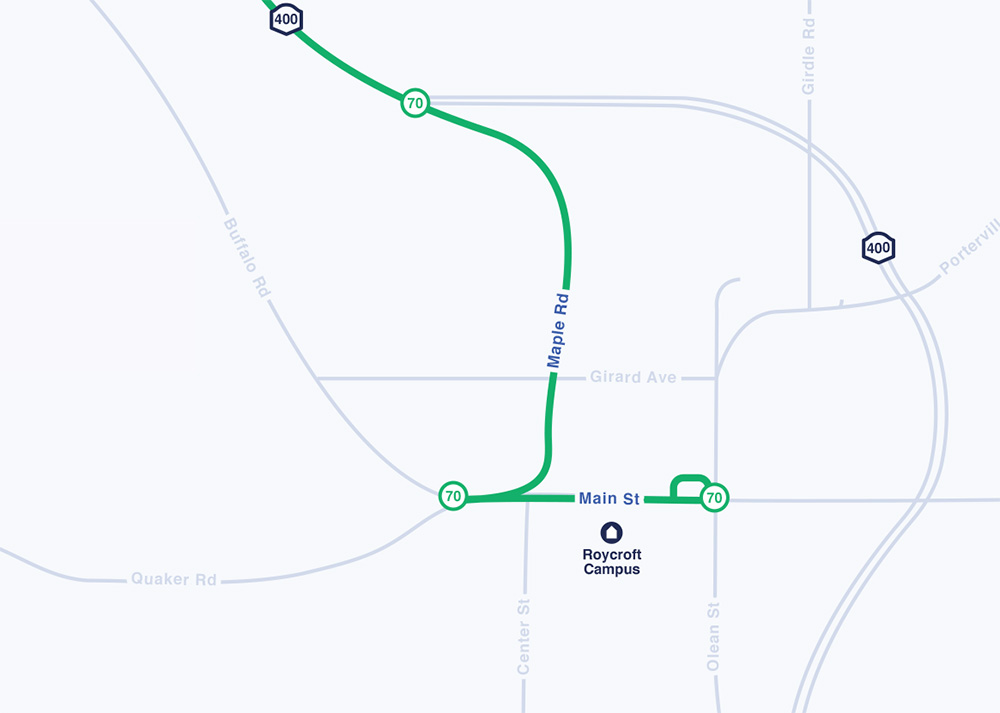 East Aurora Map thumbnail