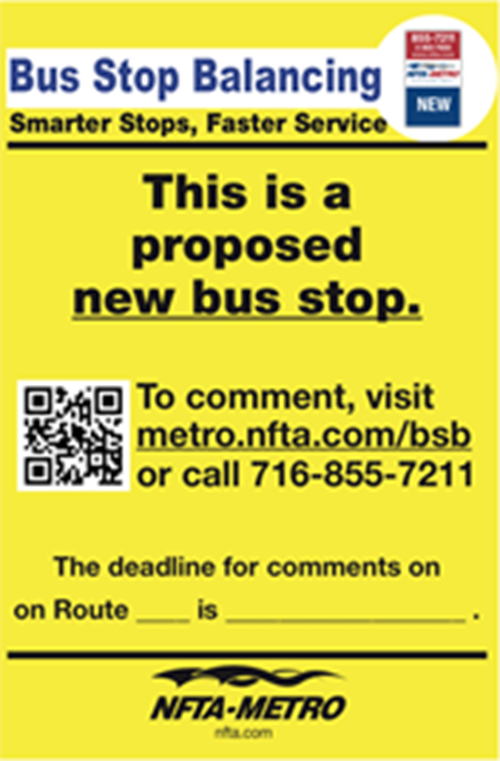 Proposed New Bus Stop sign